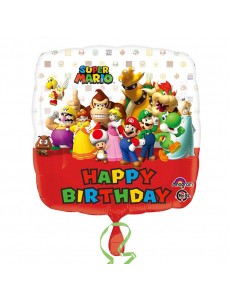 Balão Mario Happy Birthday